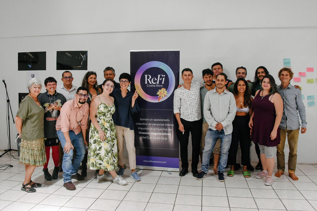 Anna Kaic representing ReFi DAO at ReFi Costa Rica with one of the pioneering nodes in the network.