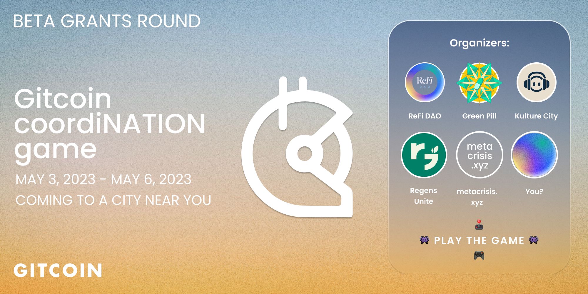 The Gitcoin coordiNATION game is ON 🕹️🗺️
